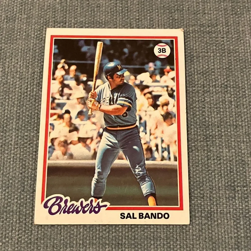 1978 Topps Milwaukee Brewers Baseball Card Trading Card